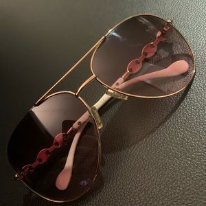 Rose gold sunglasses